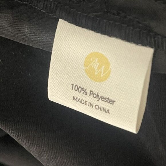 AW Bridal Womens  Sleeveless Dress Black Sz 12 zipper is broken, needs replaced - Picture 4 of 10